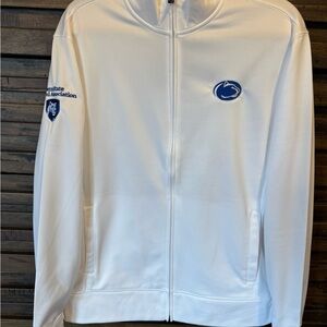 Penn State Alumni Association PSU Chick-Fil-A Peach‎ Bowl White Full Zip Jacket